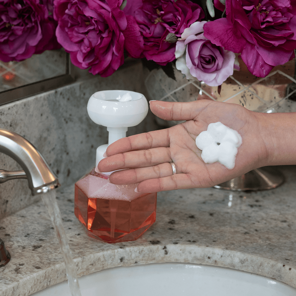 Flower Stamp Foaming Hand Soap Raspberry Jam - Camille Beckman