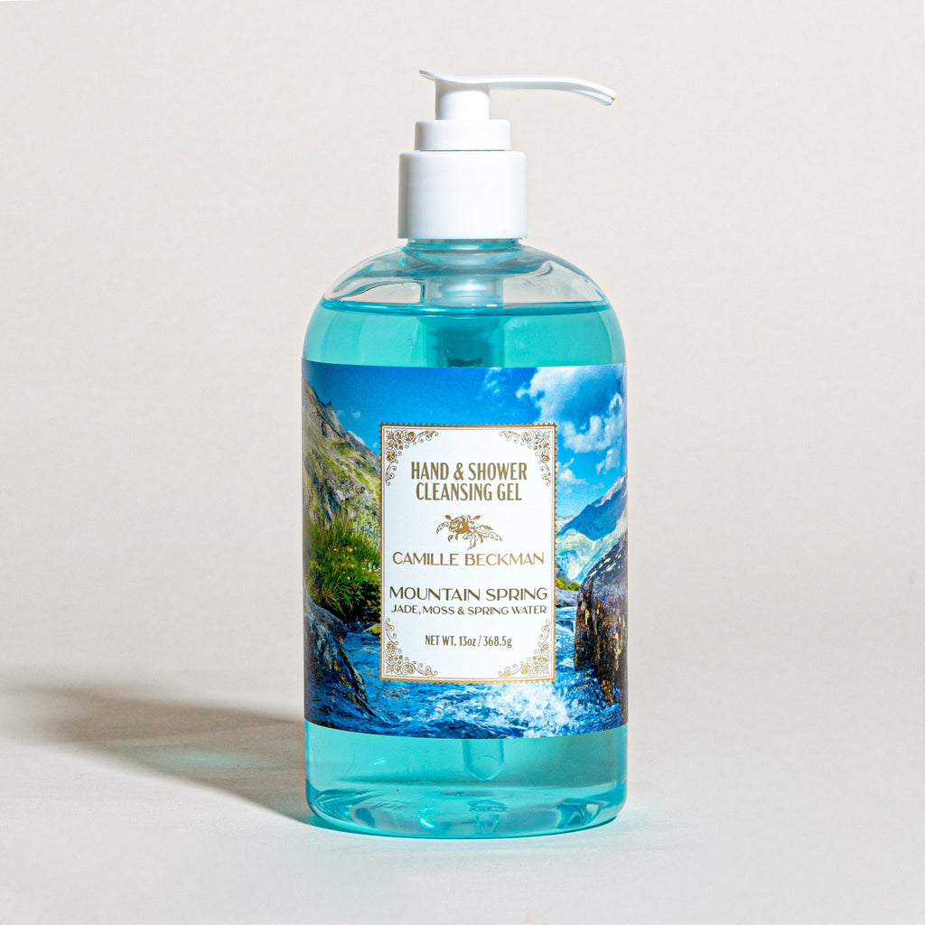 Hand & Shower Cleansing Gel 13oz Mountain Spring - Camille Beckman