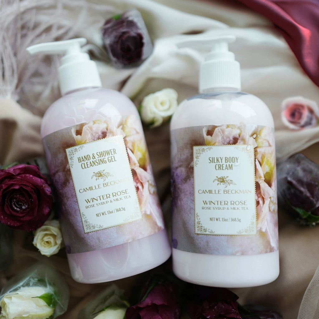 Hand & Shower Cleansing Gel 13oz Winter Rose - Camille Beckman