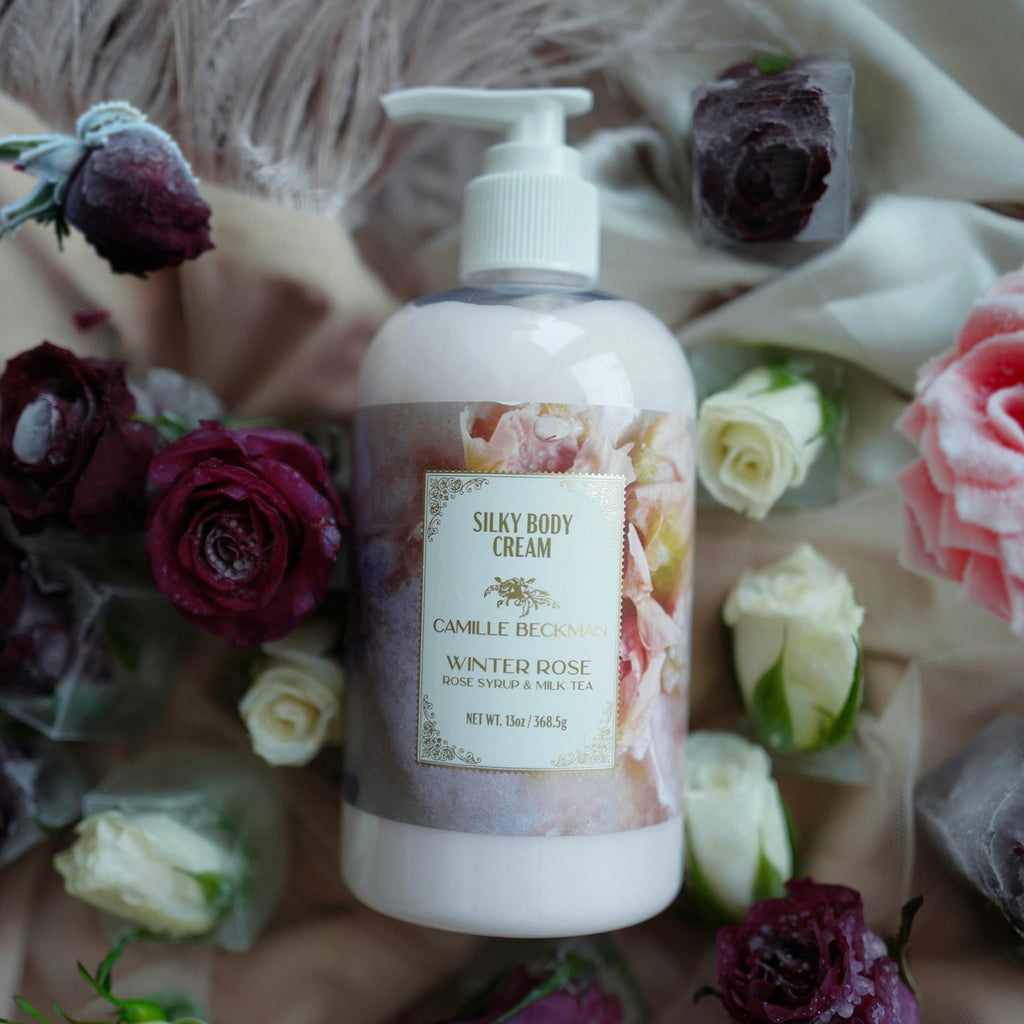 Silky Body Cream 13oz Winter Rose - Camille Beckman