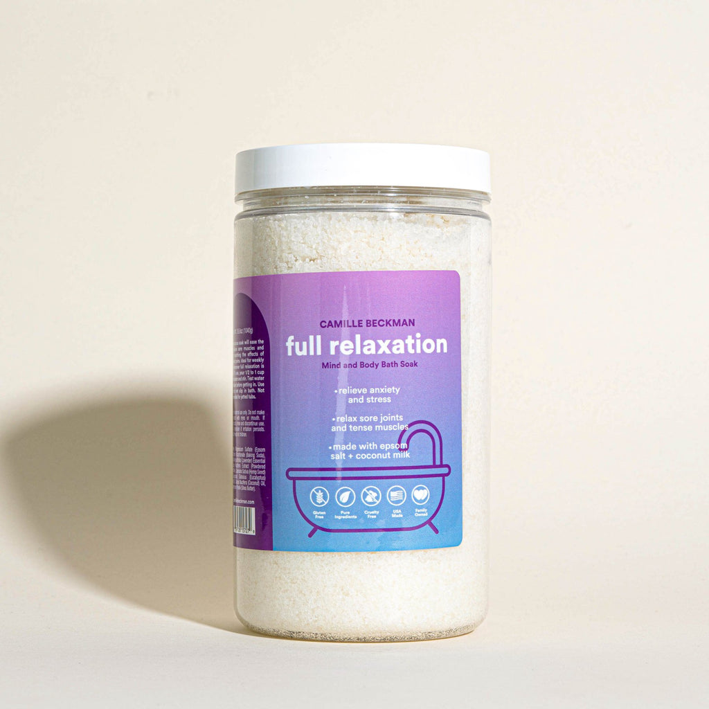 Bath Soak - Full Relaxation - Mind and Body Bath Soak 36oz - Camille Beckman