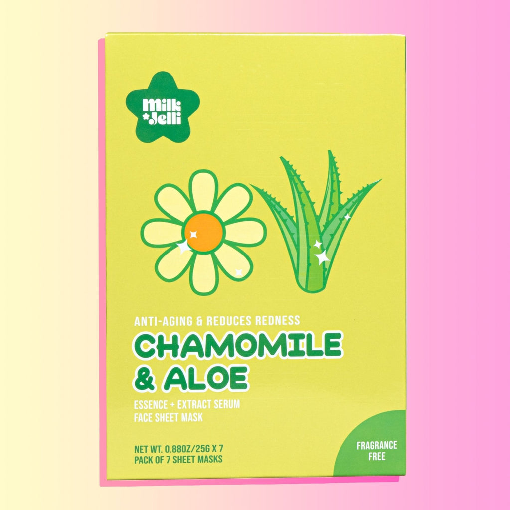 Chamomile + Aloe Face Mask Box of 7 - Camille Beckman