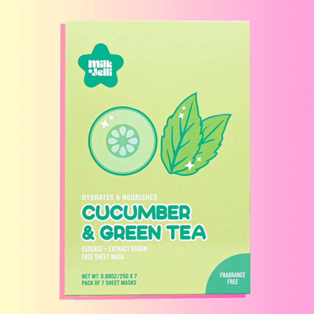 Cucumber + Green Tea Face Mask Box of 7 - Camille Beckman