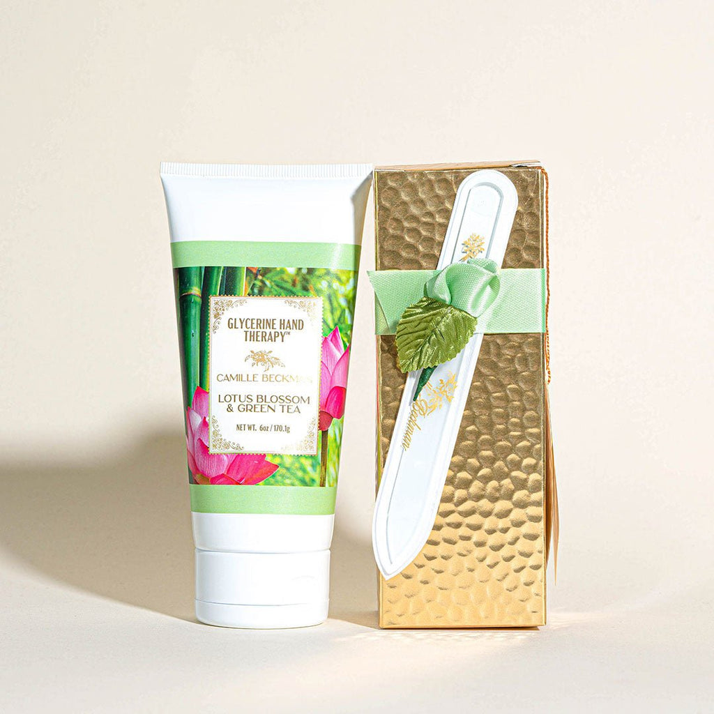 Romantic Manicure Gift Set Lotus Blossom & Green Tea - Camille Beckman