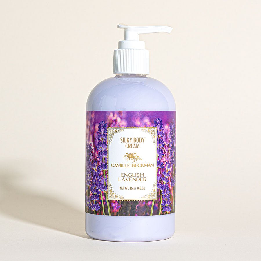 Silky Body Cream 13oz English Lavender - Camille Beckman