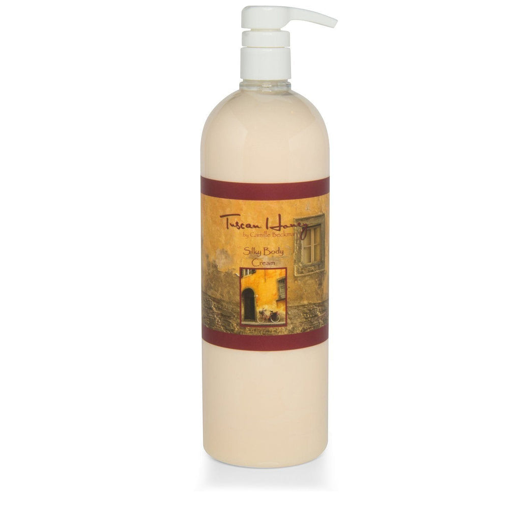 Silky Body Cream Tuscan Honey 32oz - Camille Beckman